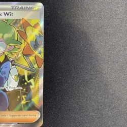 Pokemon Clemont's Quick Wit Holo Ultra Rare Card 229/191 Sv08: Surging Sparks - Image 2