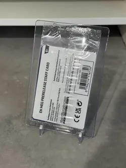 Pokemon Mega Evolution Prerelease Holo Staff Promo Cards Set of 4 SEALED - Image 3