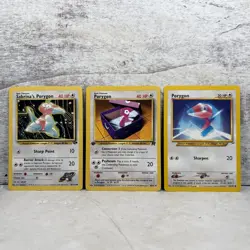 Pokemon Team Rocket 1st Ed, Gym Challenge & Neo Destiny Porygon Cards - Image 1