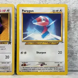 Pokemon Team Rocket 1st Ed, Gym Challenge & Neo Destiny Porygon Cards - Image 2