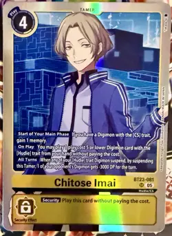 Digimon Card Game Chitose Imai BT23-081 SR BT23 Hackers Slumber - Image 1