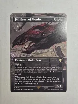 Fell Beast of Mordor (Borderless) Commander: the Lord of the Rings Regular - Image 1