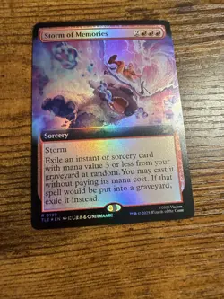 MTG Magic The Gathering Avatar Extended Art Foil Eternal Storm of Memories - Image 1