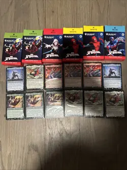 6 Spider-Man MTG Welcome Decks. Sealed. Includes 4x Spiderman, Peter Parker - Image 1
