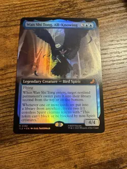 MTG Magic The Gatherin Avatar Extended Art Foil Eternal Wan Shi Tong All-Knowing - Image 1