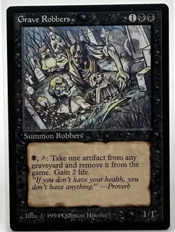 Grave Robbers, The Dark, Magic the Gathering, MTG, LP/NM - Image 1