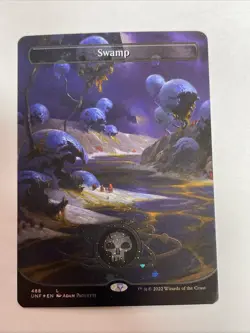 Swamp (488) (Borderless) (Galaxy Foil) Unfinity Foil #488 - Image 1