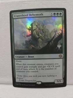 Promo Craterhoof Behemoth Tarkir: Dragonstorm Foil Magic the Gathering NM - Image 1