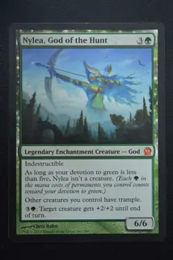 Magic The Gathering MTG NYLEA, GOD OF THE HUNT Theros LP Lightly Played - Image 1