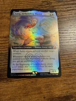 MTG Magic The Gathering Avatar Extended Art Foil Eternal Aang Airbending Master! - Image 1