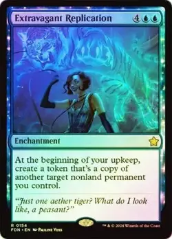 Extravagant Replication 154 Foil NM MTG Foundations Magic - Image 1