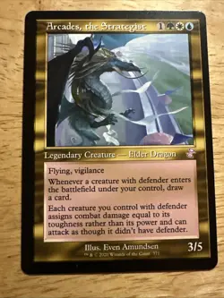 1x Arcades, the Strategist, Time Spiral Remastered, Retro Frame, Magic MTG NM - Image 1