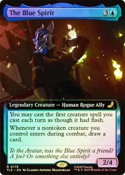 The Blue Spirit Foil Extended Art Avatar: The Last Airbender NM MTG - Image 1