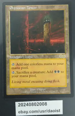 MTG Phyrexian Tower Urza's Saga Rare Magic The Gathering NM - Image 2