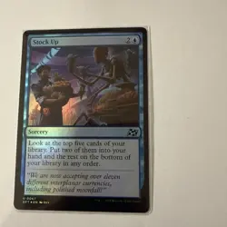 Stock Up Aetherdrift Foil NM-M Unplayed MTG 0067 Magic Commander Uncommon - Image 1