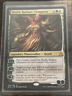 Huatli, Radiant Champion Rivals of Ixalan Regular - Image 1