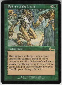 Magic the Gathering TCG Defense of the Heart R Urza's Legacy 100 - Image 1