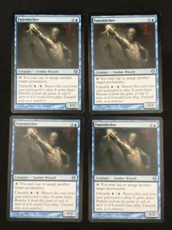 Playset 4x Fatestitcher English Magic the Gathering MTG Shards of Alara - MP - Image 1