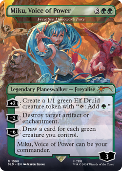 [1x] Miku, Voice of Power - Freyalise, Llanowar's Fury Near Mint, English - Image 1