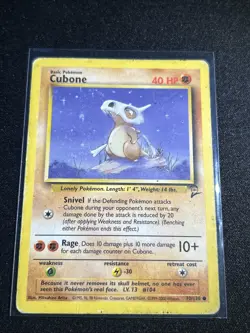 Pokemon TCG Cubone Base Set 2 70/130 Regular Unlimited Common MP - Image 1
