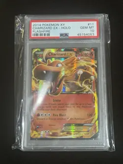 2014 Pokemon XY Flashfire Charizard EX Holo 11/106 PSA 10 - Image 1