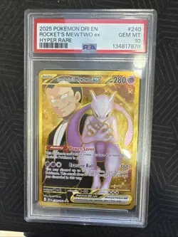 Pokemon Mewtwo EX Team Rockets 240/182 Gold Rare 2025 TCG Destined Rivals - Image 1