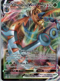 2021 Sword & Shield - Shining Fates Dhelmise VMAX VMAX/Rare Holo VMAX #10 - Image 1