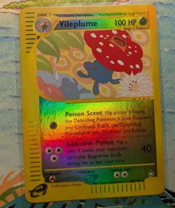 Vintage! - Vileplume - Pokemon TCG Aquapolis 43/147 - Reverse Holo Rare - NM - Image 1