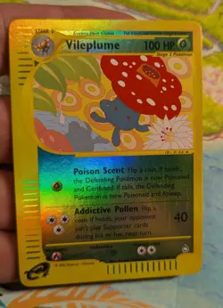 Vintage! - Vileplume - Pokemon TCG Aquapolis 43/147 - Reverse Holo Rare - NM - Image 5