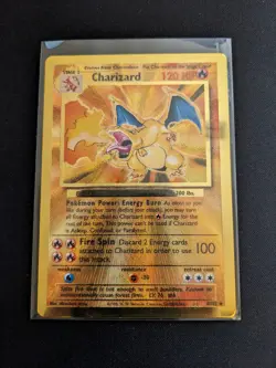 Pokemon TCG Celebrations Gold Metal Charizard 04/102 Ultra Premium Collection NM - Image 1