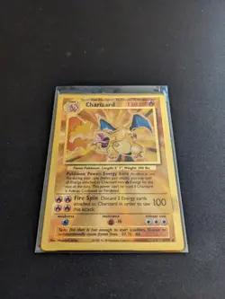 Pokemon TCG Celebrations Gold Metal Charizard 04/102 Ultra Premium Collection NM - Image 2
