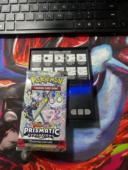 VERY HEAVY! GOD PACKUUU 22.44 - 22.60g Prismatic Evolutions Pokemon X 4 Packs - Image 1