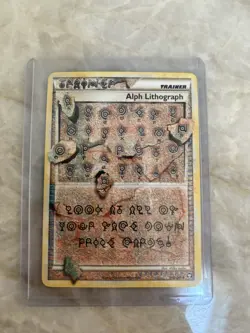 Alph Lithograph FOUR Triumphant Ultra Rare Pokemon Trainer - Image 1