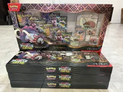 Pokemon Paldean Fates Great Tusk Ex & Iron Treads Ex Premium Collection Sealed - Image 1