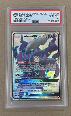 Pokemon PSA 10 Darkrai GX SV70/SV94 Sun & Moon Hidden Fates Shiny Vault Mint🔥🔥 - Image 1
