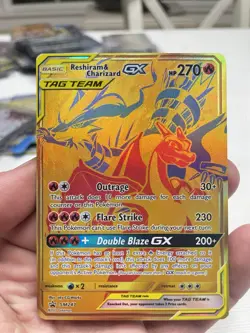 Reshiram & Charizard GX SM247 Tag Team Black Star Promo Pokemon TCG (NM) - Image 2