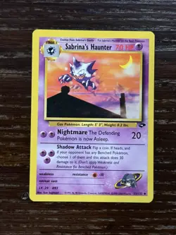 Pokemon - Sabrina's Haunter - 1st Edition - Gym Challenge - 55/132 - Image 1