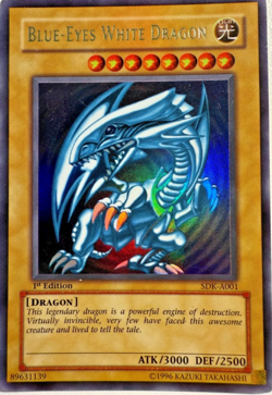 Blue-Eyes White Dragon SDK-A001 Ultra Rare 1st Edition - MP (AUS Release) Yugioh - Image 1