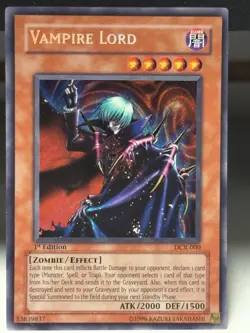 Vampire Lord DCR-000 Dark Crisis 1st Edition Secret Rare #6 - Image 1