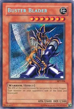 Yugioh! LP Buster Blader - BPT-008 - Secret Rare - Limited Edition Lightly Playe - Image 1