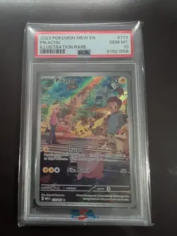 Pokemon Pikachu TCG Illustration Card 173/165 PSA 10 Gem Mint - Image 1