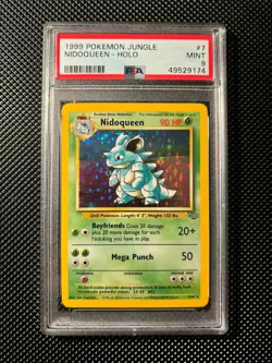 Nidoqueen and Nidoking Holo couple PSA 9 jungle/base set unlimited Pokemon cards - Image 2
