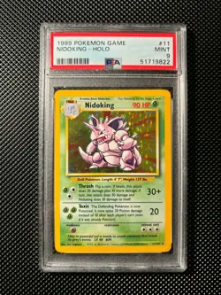 Nidoqueen and Nidoking Holo couple PSA 9 jungle/base set unlimited Pokemon cards - Image 4