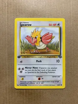 1st Edition Spearow 62/64 Jungle Set - Common Pokemon Card - NM/Mint - Image 1
