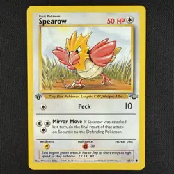 Pokemon TCG Spearow Jungle 62/64 1st Edition Common Regular WOTC Vintage Card - Image 1