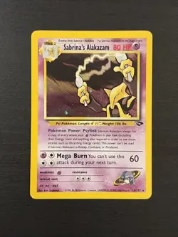 Sabrina's Alakazam - 16/132 - Pokemon Gym Challenge Unlimited Holo Rare Card NM - Image 1