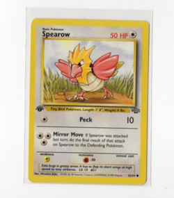 Spearow 62/64 Pokemon Jungle 1st Edition Card 1999 - Image 1