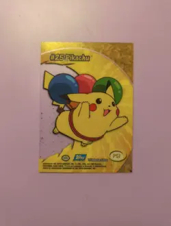 2000 Topps Pokemon Pikachu #PC1 #25 TV Animation Clear Card NM - Image 2