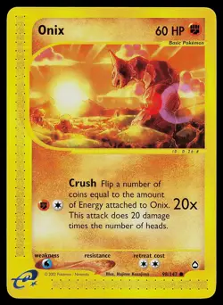 Pokemon Card - Onix Aquapolis 98/147 Non Holo - Image 1