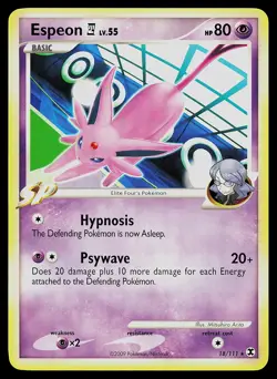 Pokemon Card - Espeon E4 Rising Rivals 18/111 Rare - Image 1